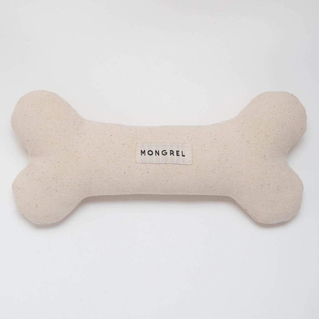 Product imagery for unbleached dog bone from Mongrel London